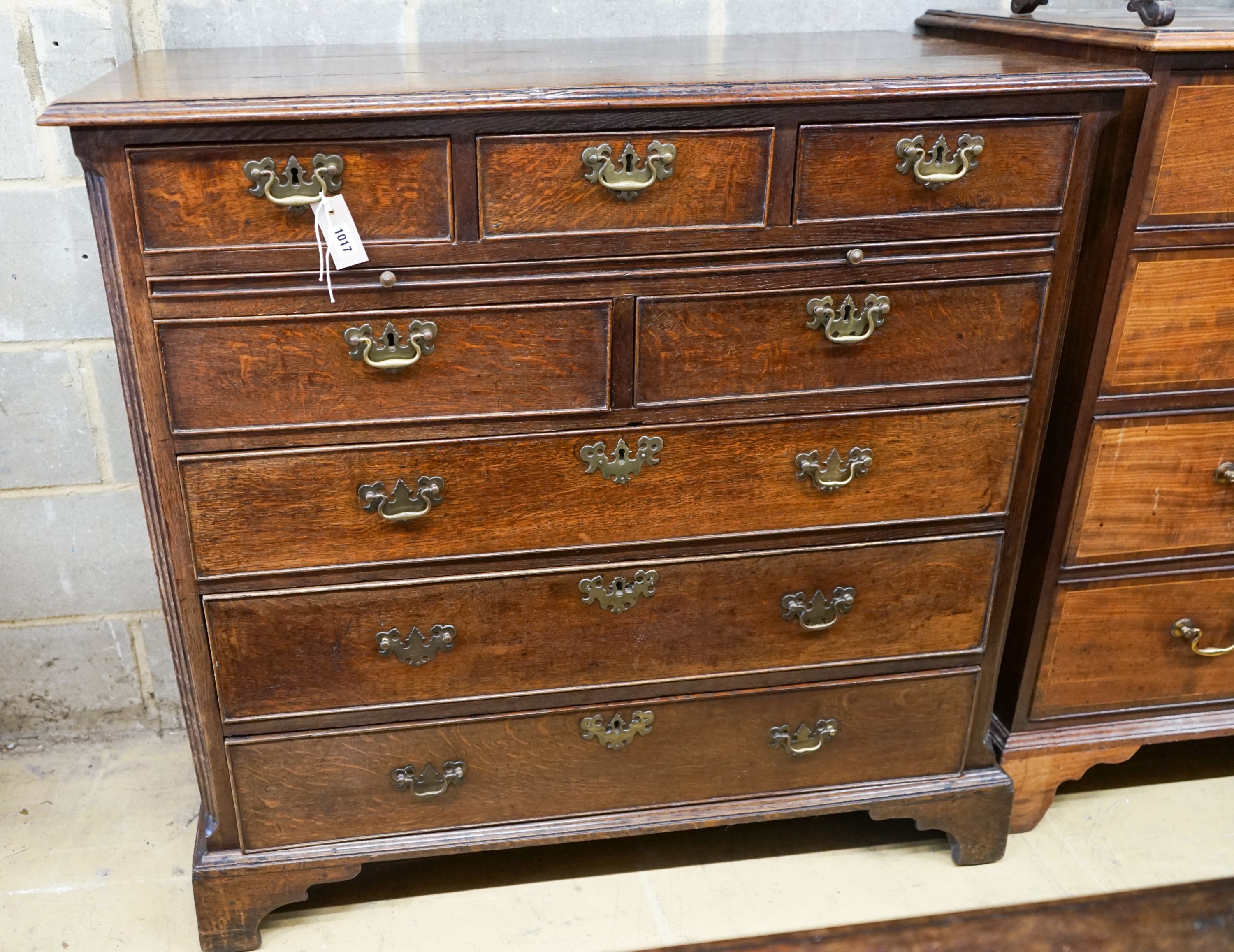 A George III oak chest